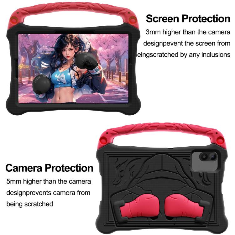For Infinix Xpad 20 / Tecno Megapad 11 Boxing Series Kickstand EVA Shockproof Tablet Case with Shoulder Strap