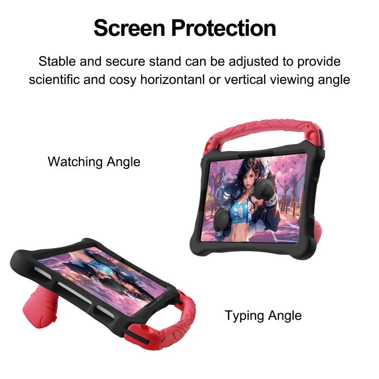 For Infinix Xpad 20 / Tecno Megapad 11 Boxing Series Kickstand EVA Shockproof Tablet Case with Shoulder Strap
