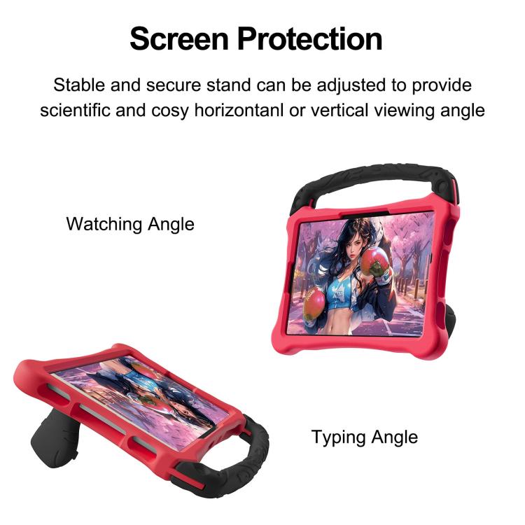 For Infinix Xpad 20 / Tecno Megapad 11 Boxing Series Kickstand EVA Shockproof Tablet Case with Shoulder Strap