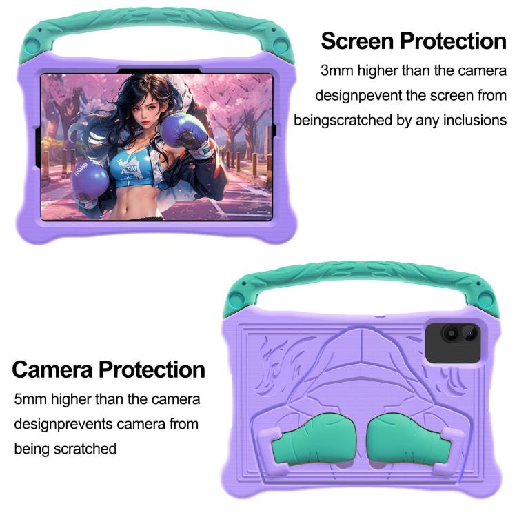For Infinix Xpad 20 / Tecno Megapad 11 Boxing Series Kickstand EVA Shockproof Tablet Case with Shoulder Strap