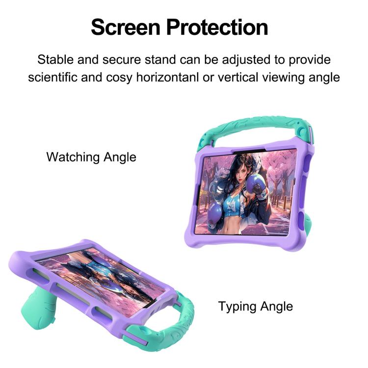 For Infinix Xpad 20 / Tecno Megapad 11 Boxing Series Kickstand EVA Shockproof Tablet Case with Shoulder Strap