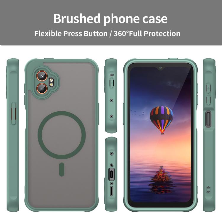 For Samsung Galaxy XCover7 Pro Fan Dun Series TPU Hybrid PC Frosted Magsafe Phone Case