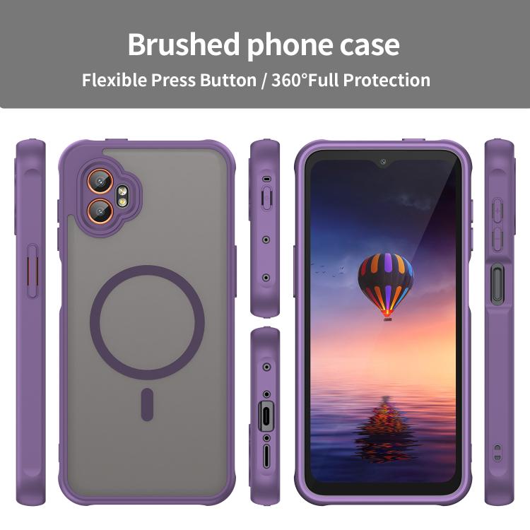 For Samsung Galaxy XCover7 Pro Fan Dun Series TPU Hybrid PC Frosted Magsafe Phone Case