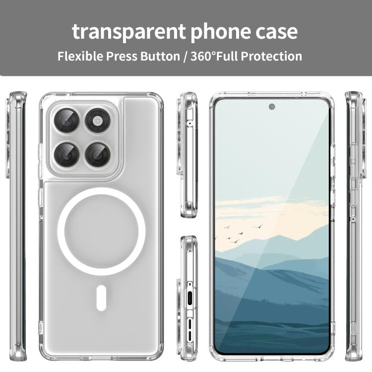 For Motorola Edge 60s PC Hybrid TPU Airbag Shockproof MagSafe Phone Case