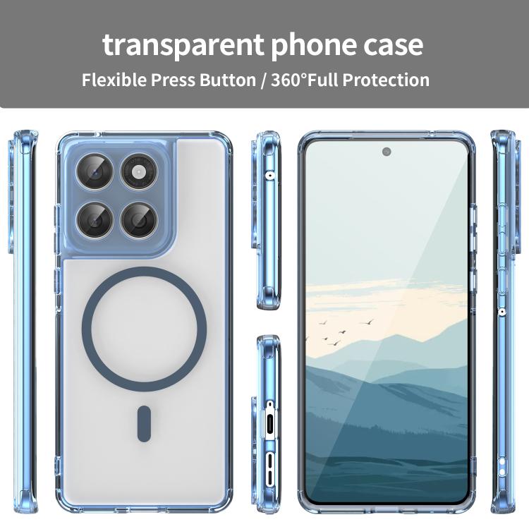 For Motorola Edge 60 PC Hybrid TPU Airbag Shockproof MagSafe Phone Case