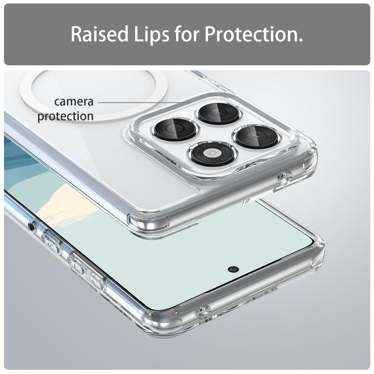 For Motorola Edge 60 PC Hybrid TPU Airbag Shockproof MagSafe Phone Case