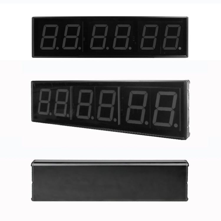 KYX--0040 4 inch 6-digit LED Sports Fitness Multi-function Timer, Plug:UK Plug - Black