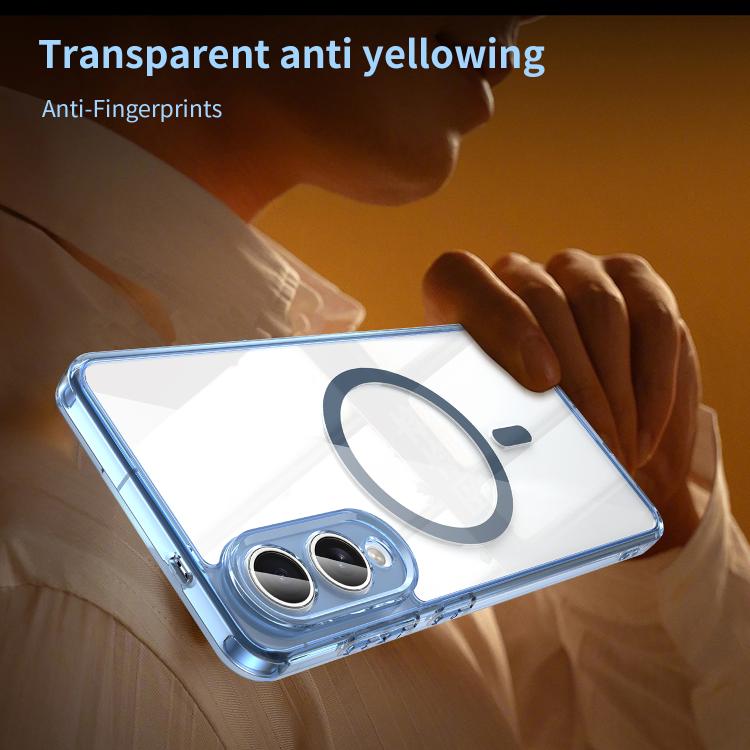 For Samsung Galaxy S25 Edge 5G PC Hybrid TPU Airbag Shockproof MagSafe Phone Case