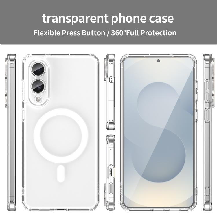 For Samsung Galaxy S25 Edge 5G PC Hybrid TPU Airbag Shockproof MagSafe Phone Case