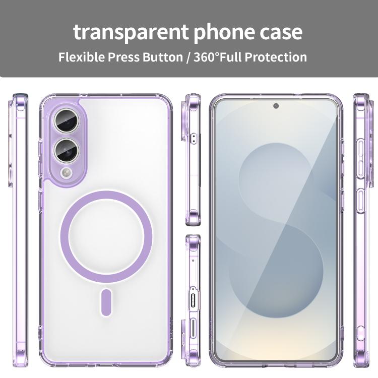 For Samsung Galaxy S25 Edge 5G PC Hybrid TPU Airbag Shockproof MagSafe Phone Case