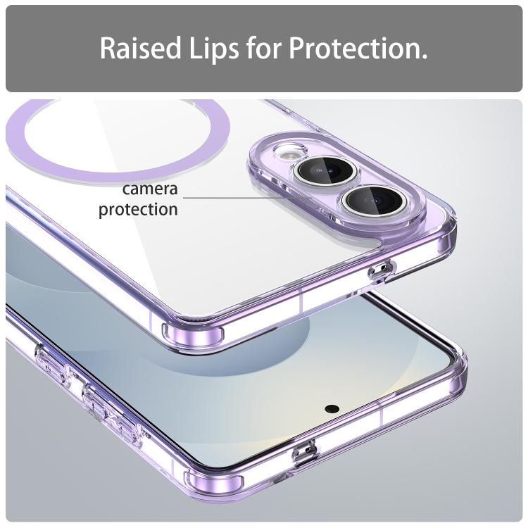 For Samsung Galaxy S25 Edge 5G PC Hybrid TPU Airbag Shockproof MagSafe Phone Case