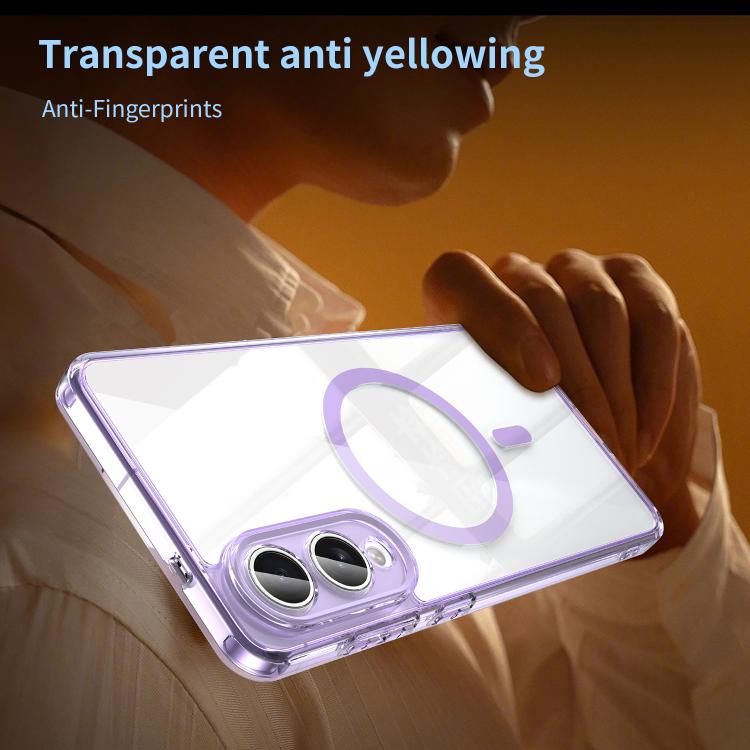 For Samsung Galaxy S25 Edge 5G PC Hybrid TPU Airbag Shockproof MagSafe Phone Case