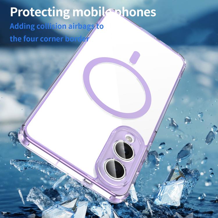 For Samsung Galaxy S25 Edge 5G PC Hybrid TPU Airbag Shockproof MagSafe Phone Case
