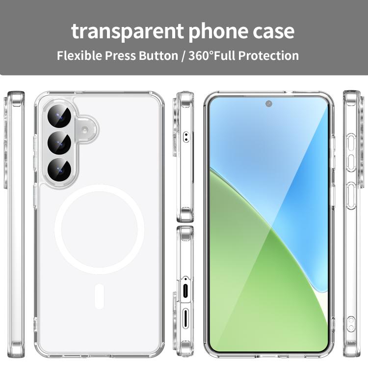 For Samsung Galaxy S26+ 5G PC Hybrid TPU Airbag Shockproof MagSafe Phone Case