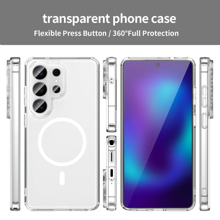 For Samsung Galaxy S26 Ultra 5G PC Hybrid TPU Airbag Shockproof MagSafe Phone Case