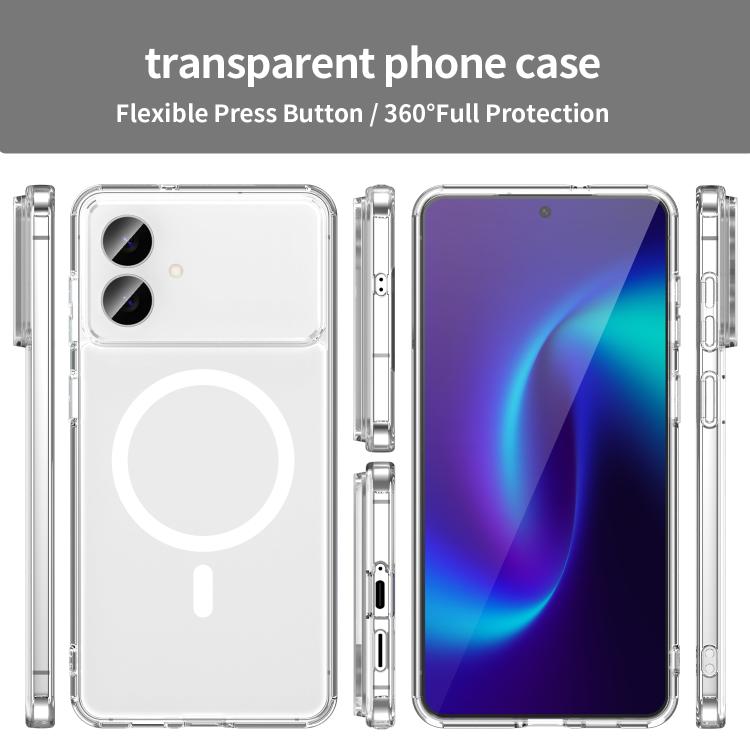 For Samsung Galaxy S26 Edge 5G PC Hybrid TPU Airbag Shockproof MagSafe Phone Case