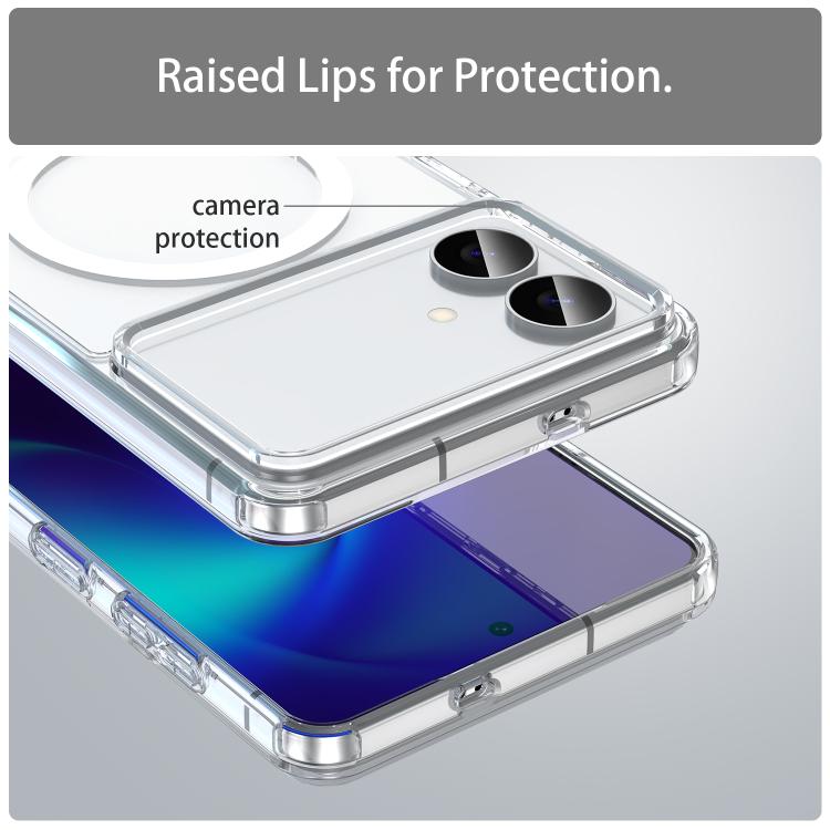 For Samsung Galaxy S26 Edge 5G PC Hybrid TPU Airbag Shockproof MagSafe Phone Case