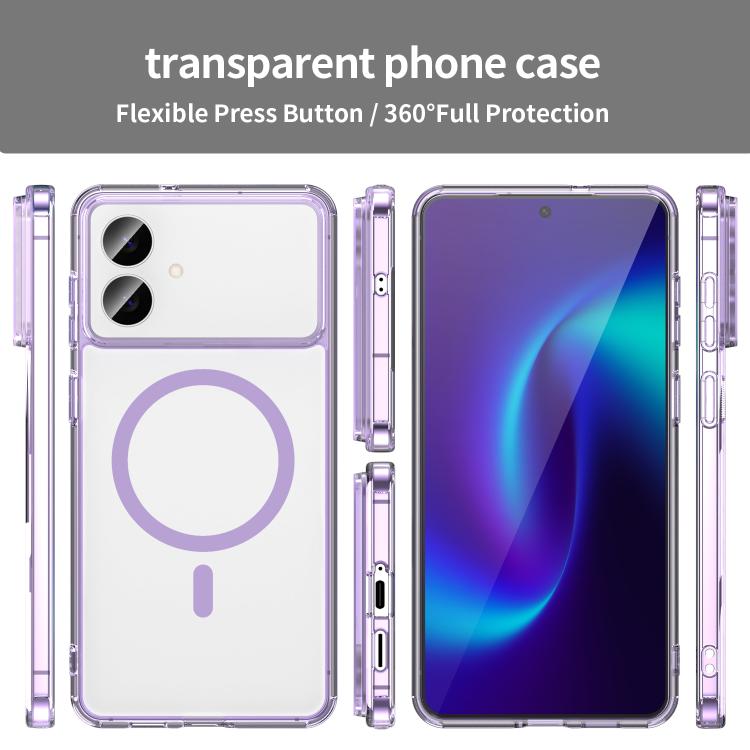 For Samsung Galaxy S26 Edge 5G PC Hybrid TPU Airbag Shockproof MagSafe Phone Case