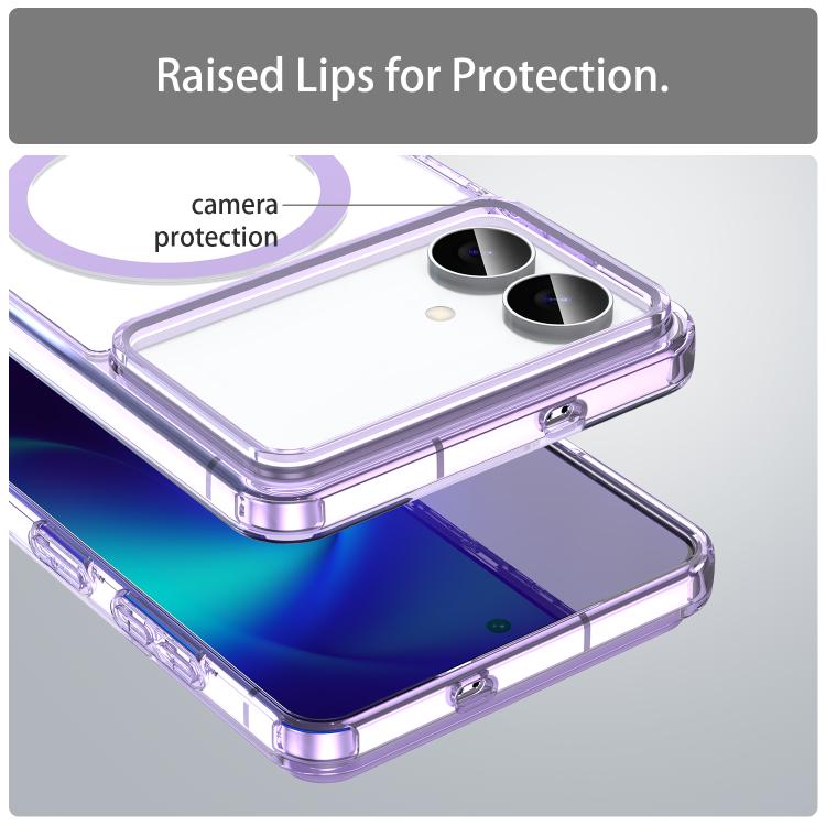 For Samsung Galaxy S26 Edge 5G PC Hybrid TPU Airbag Shockproof MagSafe Phone Case