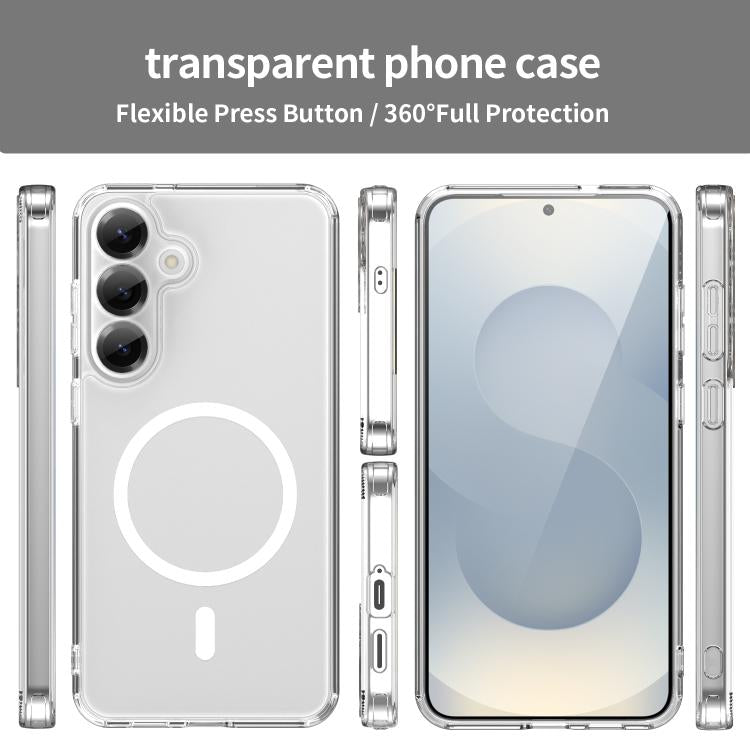 For Samsung Galaxy S25+ 5G PC Hybrid TPU Airbag Shockproof MagSafe Phone Case