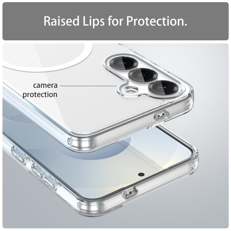 For Samsung Galaxy S25+ 5G PC Hybrid TPU Airbag Shockproof MagSafe Phone Case