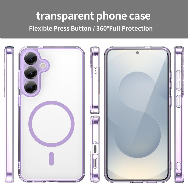 For Samsung Galaxy S25+ 5G PC Hybrid TPU Airbag Shockproof MagSafe Phone Case