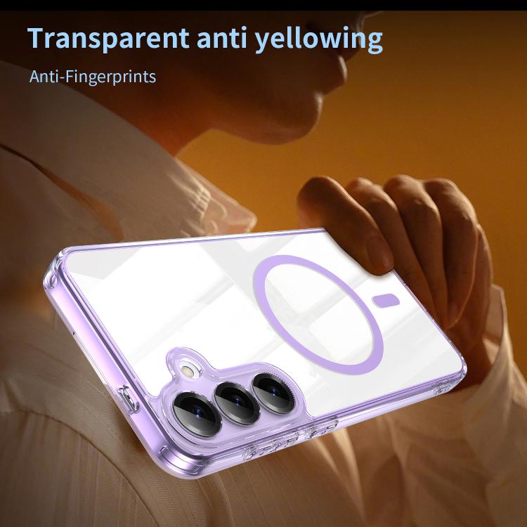 For Samsung Galaxy S25+ 5G PC Hybrid TPU Airbag Shockproof MagSafe Phone Case