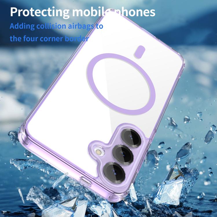 For Samsung Galaxy S25+ 5G PC Hybrid TPU Airbag Shockproof MagSafe Phone Case