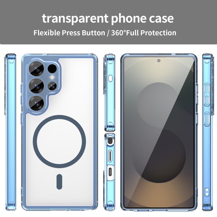 For Samsung Galaxy S25 Ultra 5G PC Hybrid TPU Airbag Shockproof MagSafe Phone Case