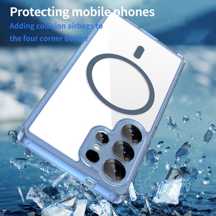 For Samsung Galaxy S25 Ultra 5G PC Hybrid TPU Airbag Shockproof MagSafe Phone Case