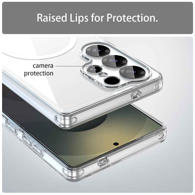 For Samsung Galaxy S25 Ultra 5G PC Hybrid TPU Airbag Shockproof MagSafe Phone Case