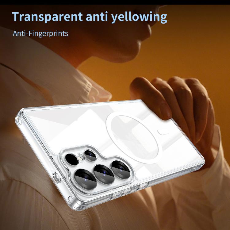 For Samsung Galaxy S25 Ultra 5G PC Hybrid TPU Airbag Shockproof MagSafe Phone Case