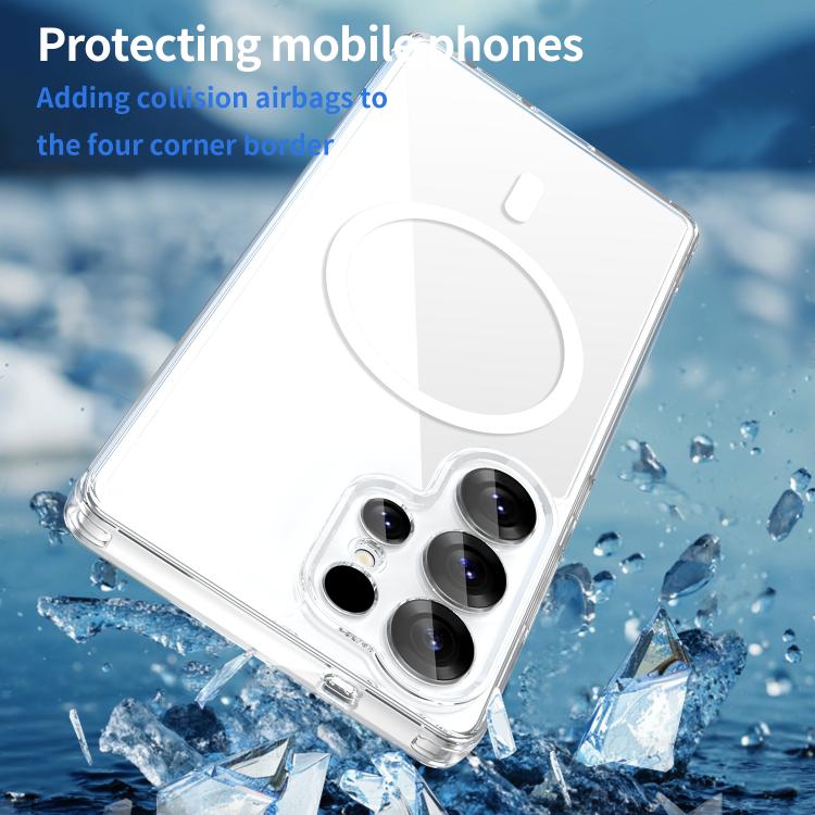 For Samsung Galaxy S25 Ultra 5G PC Hybrid TPU Airbag Shockproof MagSafe Phone Case