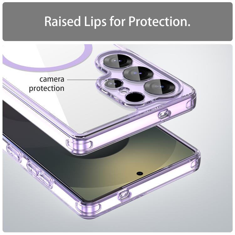 For Samsung Galaxy S25 Ultra 5G PC Hybrid TPU Airbag Shockproof MagSafe Phone Case