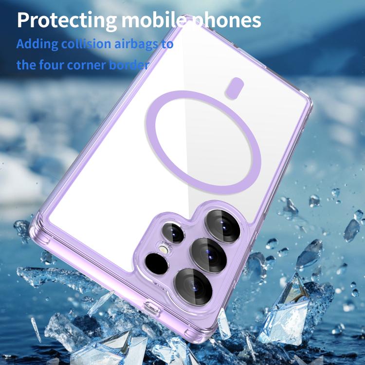 For Samsung Galaxy S25 Ultra 5G PC Hybrid TPU Airbag Shockproof MagSafe Phone Case