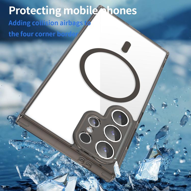 For Galaxy S24 Ultra 5G PC Hybrid TPU Airbag Shockproof MagSafe Phone Case