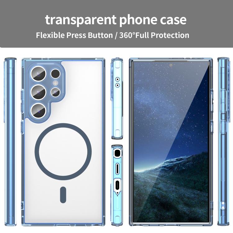 For Galaxy S24 Ultra 5G PC Hybrid TPU Airbag Shockproof MagSafe Phone Case