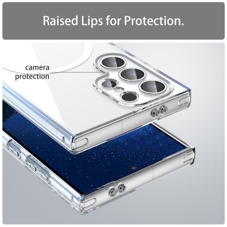 For Galaxy S24 Ultra 5G PC Hybrid TPU Airbag Shockproof MagSafe Phone Case