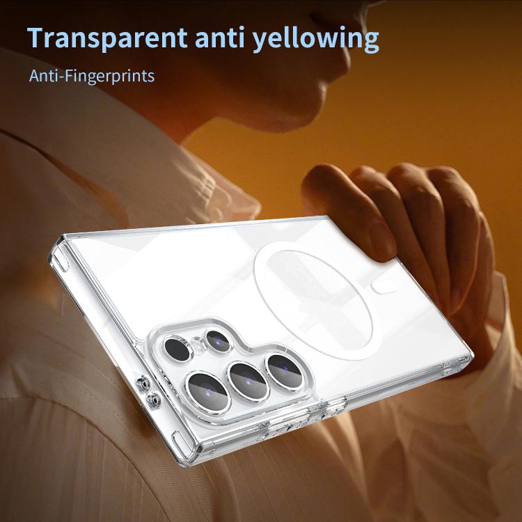 For Galaxy S24 Ultra 5G PC Hybrid TPU Airbag Shockproof MagSafe Phone Case