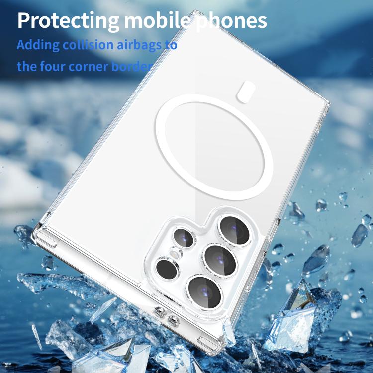 For Galaxy S24 Ultra 5G PC Hybrid TPU Airbag Shockproof MagSafe Phone Case