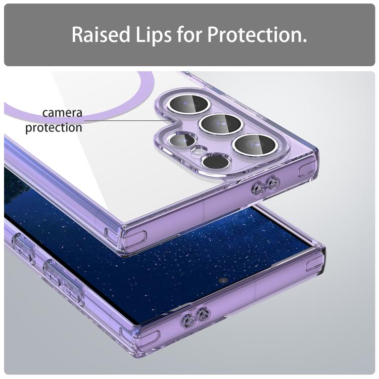 For Galaxy S24 Ultra 5G PC Hybrid TPU Airbag Shockproof MagSafe Phone Case