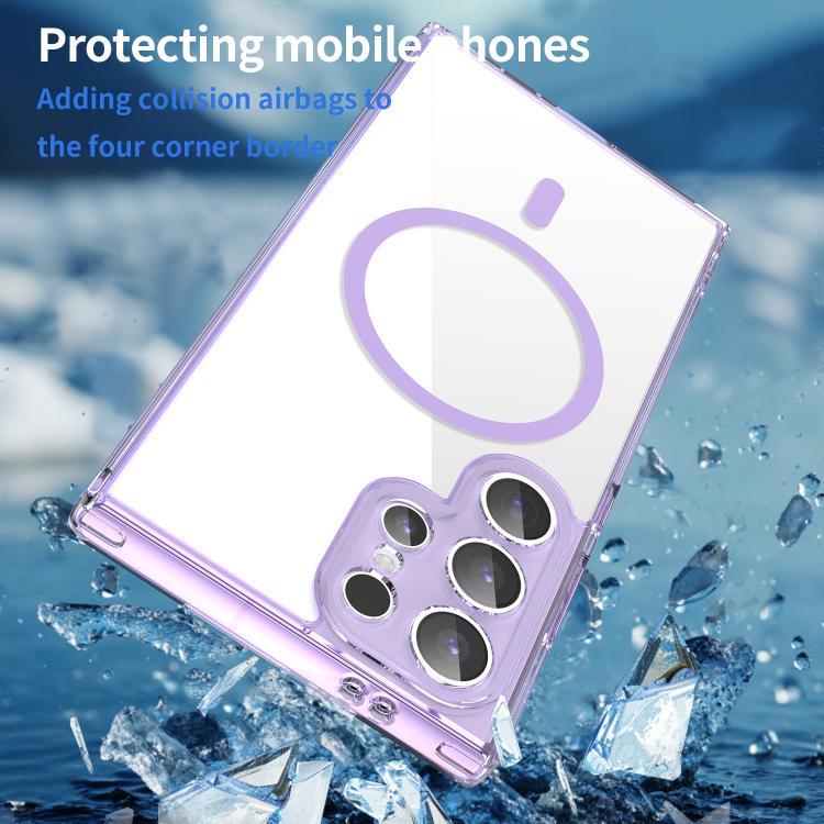 For Galaxy S24 Ultra 5G PC Hybrid TPU Airbag Shockproof MagSafe Phone Case