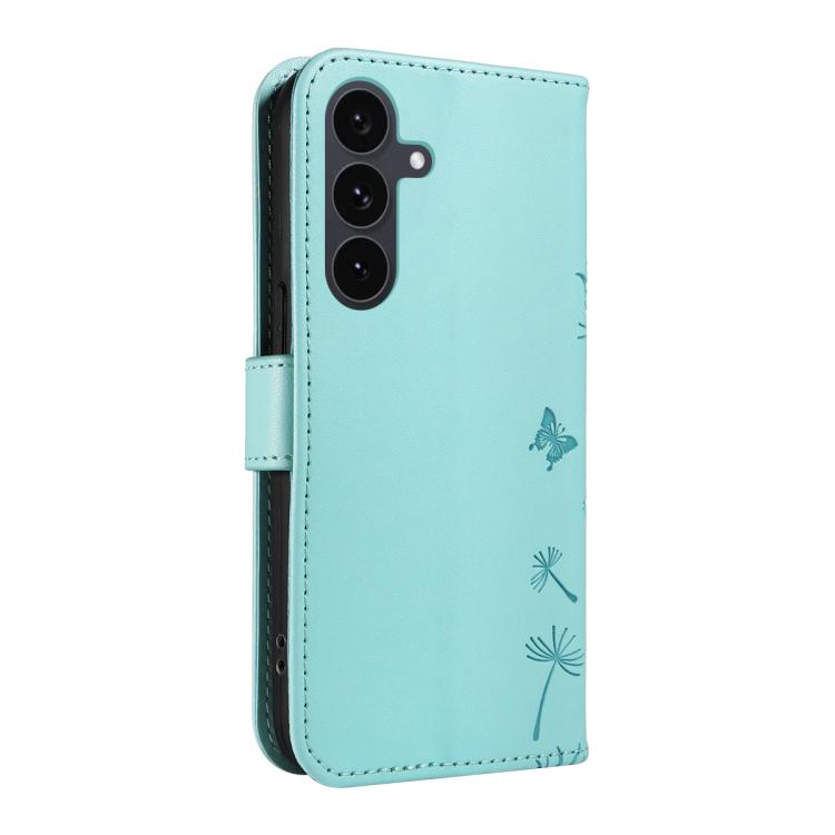 For Samsung Galaxy S25 FE 5G Dandelion Embossed Pattern Flip Leather Phone Case
