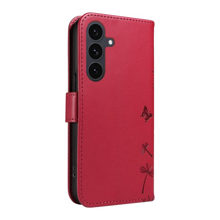 For Samsung Galaxy S25 FE 5G Dandelion Embossed Pattern Flip Leather Phone Case