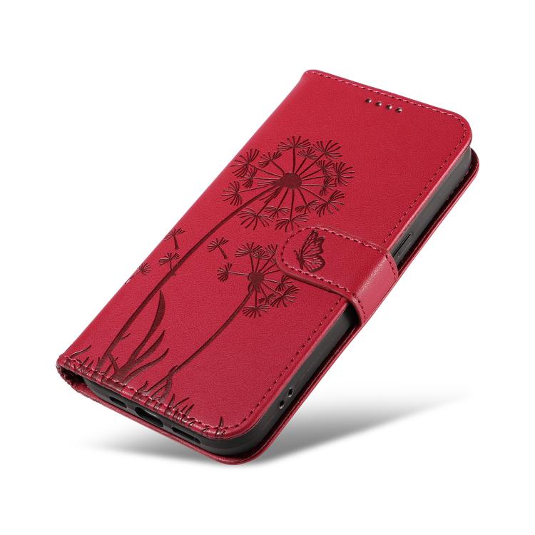 For Samsung Galaxy S25 FE 5G Dandelion Embossed Pattern Flip Leather Phone Case