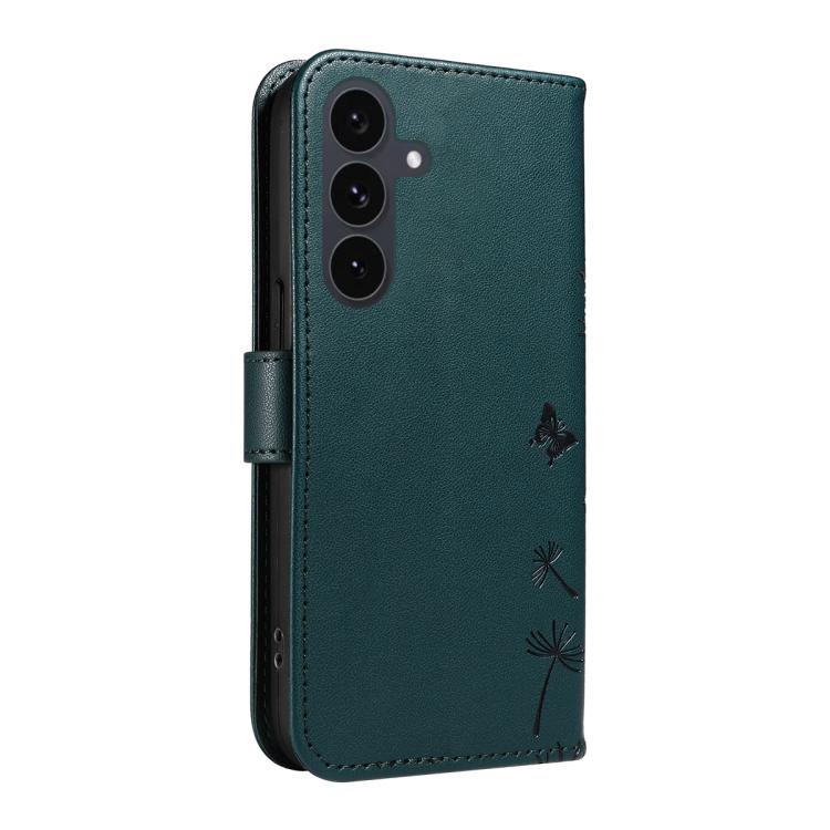 For Samsung Galaxy S25 FE 5G Dandelion Embossed Pattern Flip Leather Phone Case