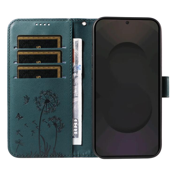 For Samsung Galaxy S25 FE 5G Dandelion Embossed Pattern Flip Leather Phone Case