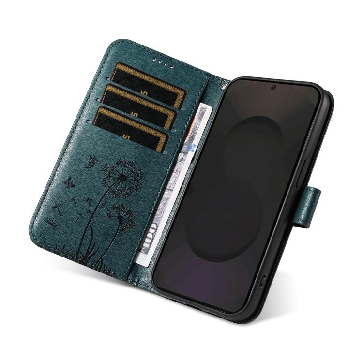 For Samsung Galaxy S25 FE 5G Dandelion Embossed Pattern Flip Leather Phone Case