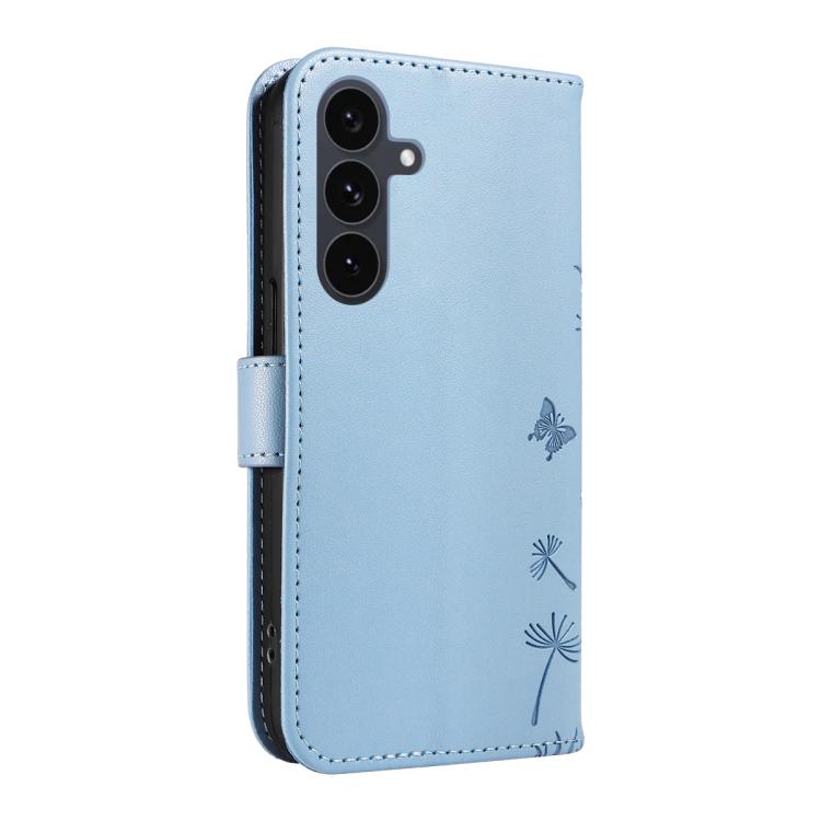 For Samsung Galaxy S25 FE 5G Dandelion Embossed Pattern Flip Leather Phone Case