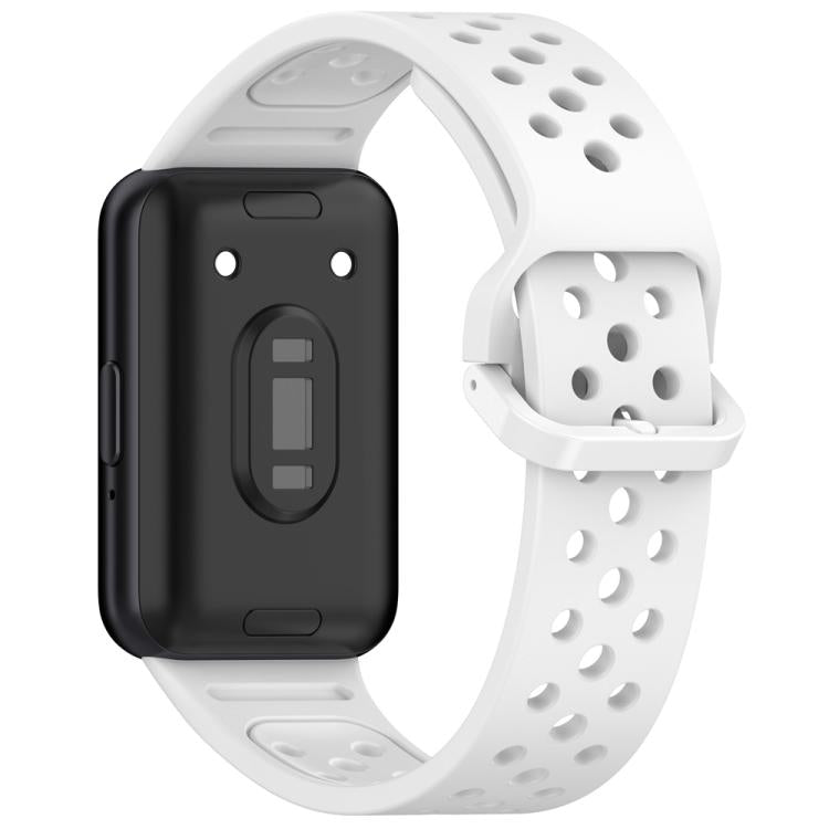For Samsung Galaxy Fit3 xDfind Colorful Buckle Solid Color Breathable Silicone Watch Band